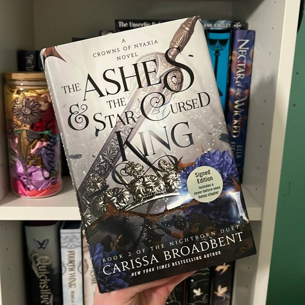 The Ashes & the Star Cursed King by Carissa Broadbent Signed
